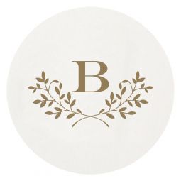 Branches Single Initial Monogram Coasters M147