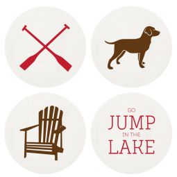 Lake Letterpress Coasters