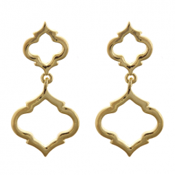 Double Cutout Spade Earrings