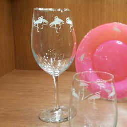 Flamingo All Purpose Wine Glasses Set 4