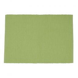 Fresh Green Ribbed Placemats - Set 4