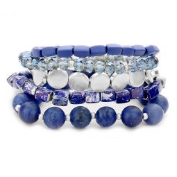 Jenny Blue Bracelet Stack of 5