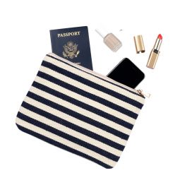 Chandler Stripe Zip Pouch