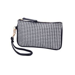 Houndstooth Wristlet