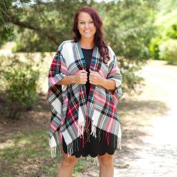 Sloane Classic Plaid Shawl