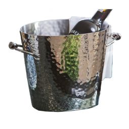 Nickel Knot Handled Ice Bucket