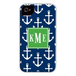 Navy Anchors Cell Phone Case