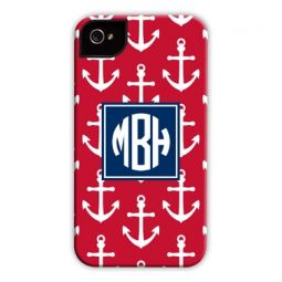 Red Anchors Cell Phone Case