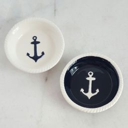 Anchor Rope Trimmed Tidbit Dish