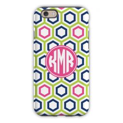 Maggie Lime & Navy Cell Phone Case