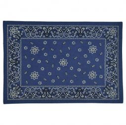 Blue Bandana Placemats - Set 4