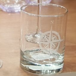 Compass Rose  DOF Glasses Set 4