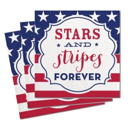 Stars & Stripes Cocktail Napkins