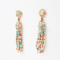 Pastel Beaded Drop Earring