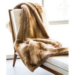 Coyote Faux Fur Throw