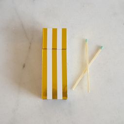 Gold Stripe Box Matches