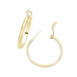 14K Gold Dipped Hoops