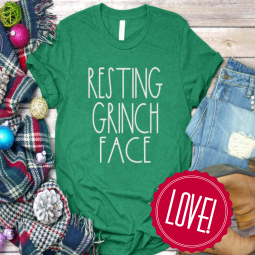 Resting Grinch Face Tee