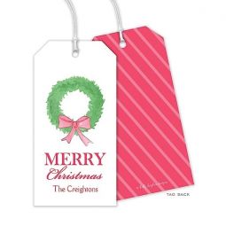 Fir Wreath Hanging Gift Tags