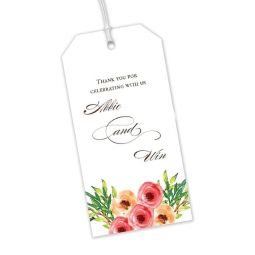 Watercolor Florals Hanging Gift Tags