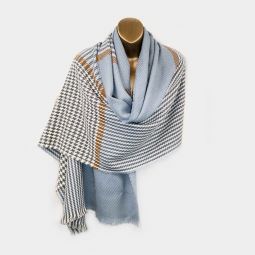 Houndstooth Plaid Scarf