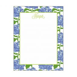 Hydrangea Border Notepad