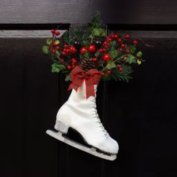 Hanging Ice Skate Christmas Wall Decor