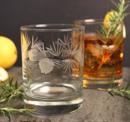 Icy Pine Double Old Fashioned Glasses -  Set of 4