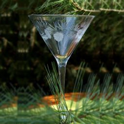 Icy Pine Martini Glasses - Set of 4