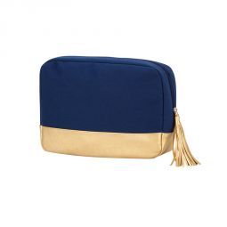 Navy Cabana Cosmetic Case