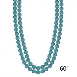 Turquoise Stone Necklace 60"