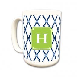 Navy Bamboo Mug