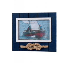 Rope Knot Frame Blue