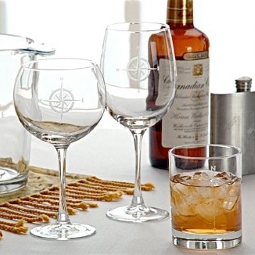 Compass Rose Glassware