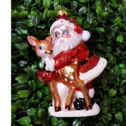 Santa & Reindeer Ornament