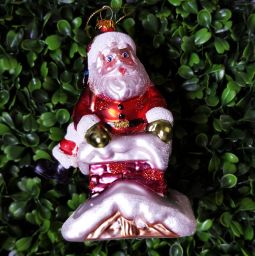 Santa Chimney Ornament