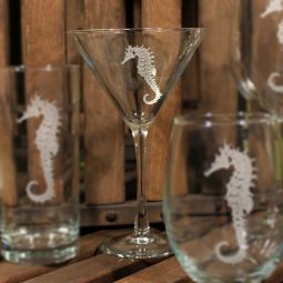 Seahorse Martini Glasses Set 4