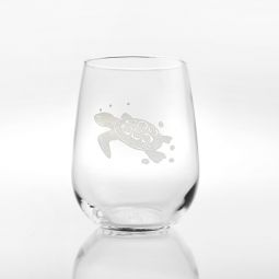 Sea Turtle Stemless Wine Glasses Set of 4