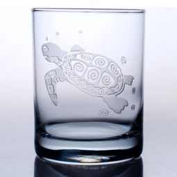 Sea Turtle DOF Glasses Set of 4