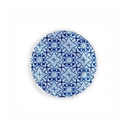 Talavera Azul Melamine Appetizer Plates - Set 4