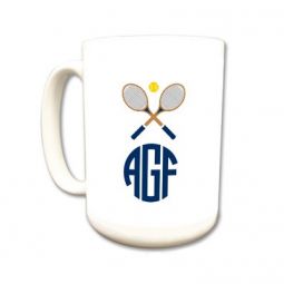 Tennis Racquets & Monogram Mug