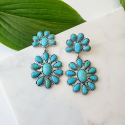 Maya Turquoise Dangle Earrings