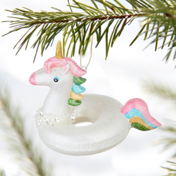 Unicorn Pool Float Ornament