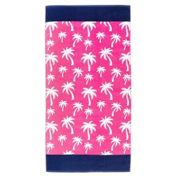 Hot Pink Palm Beach Towel