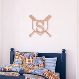 Baseball Wood Monogram